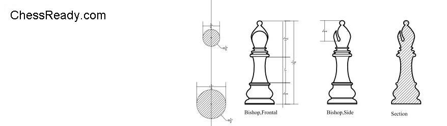 bishop dimensions in inches