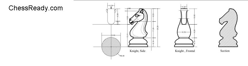 knight outline in mm
